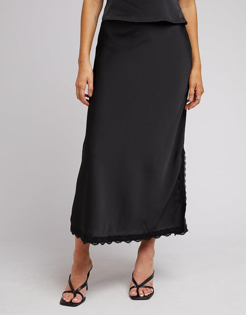 Jorge-Ashlyn Maxi Skirt Black-Edge Clothing