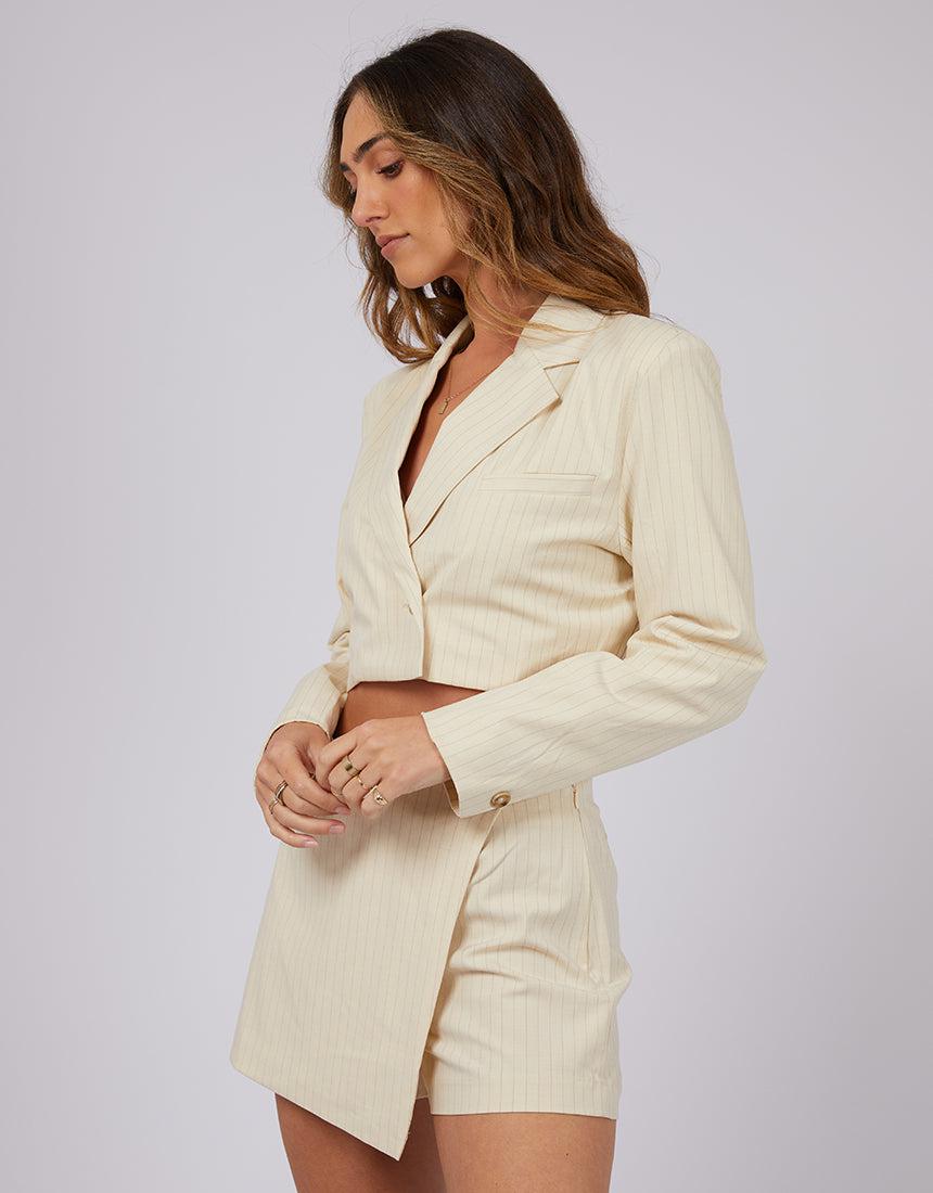 Jorge-Darby Cropped Blazer Natural-Edge Clothing