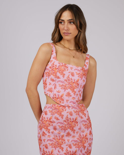 Jorge-Gia Corset Top Print-Edge Clothing