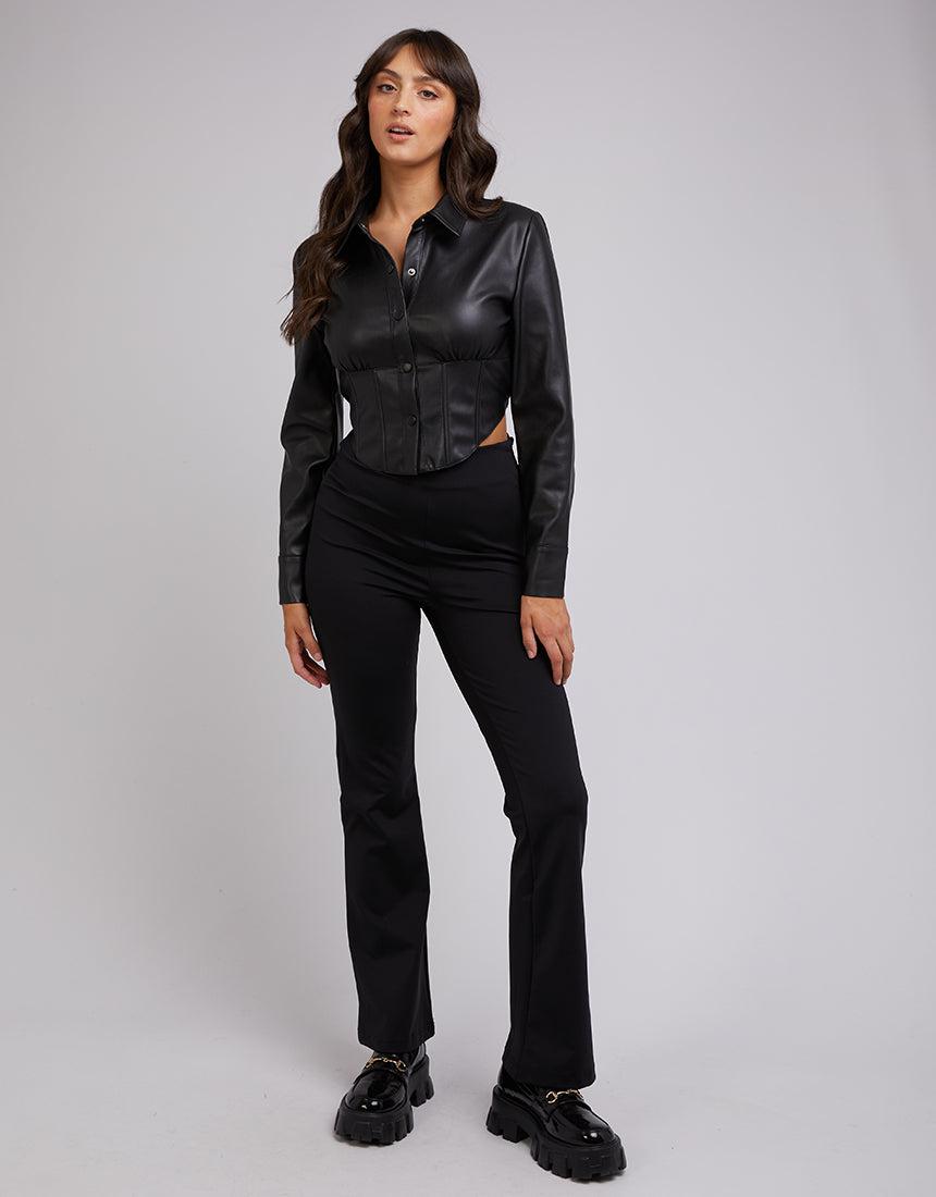 Jorge-Heidi Corset Shirt Black-Edge Clothing