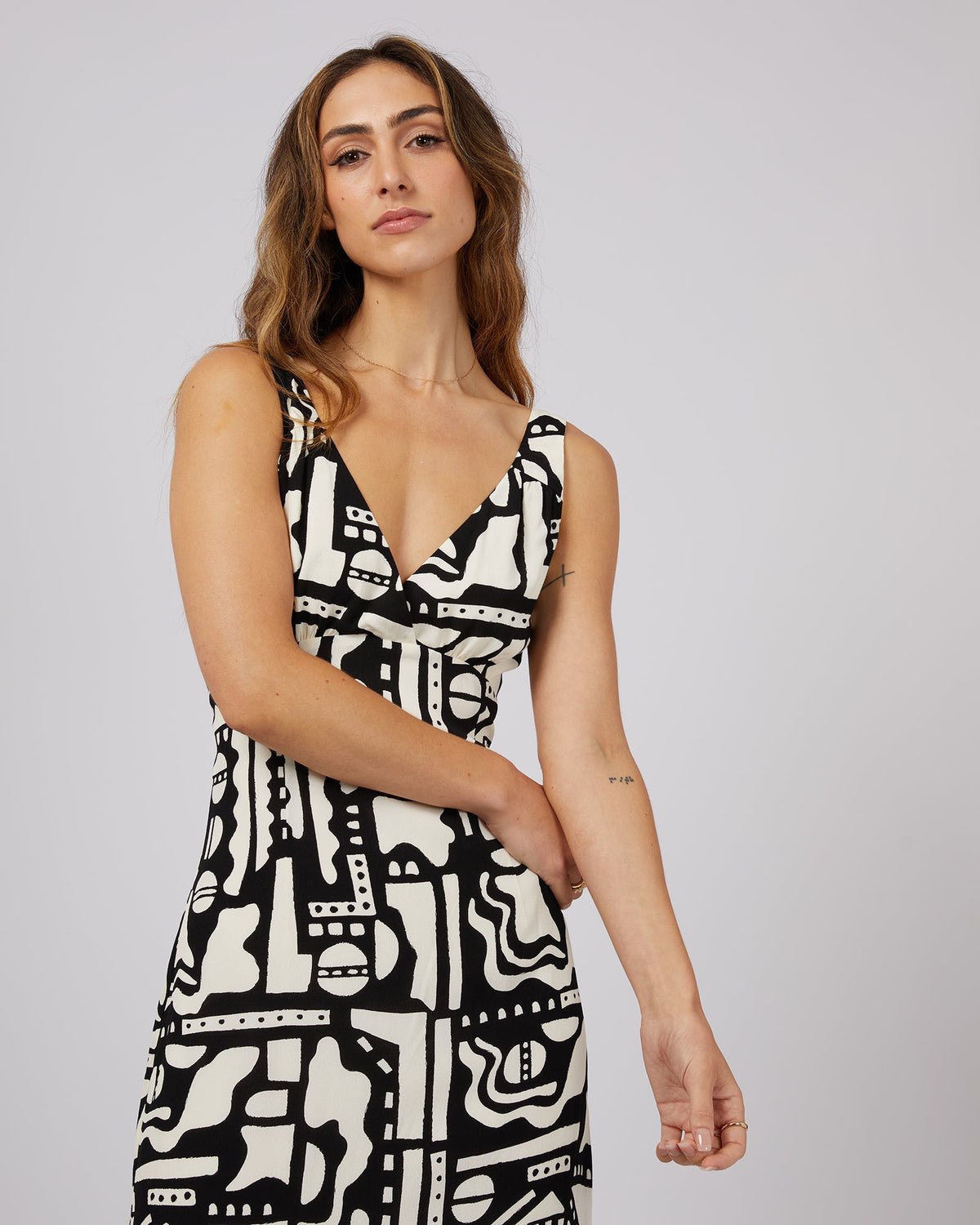 Jorge-Imani Print Maxi Dress-Edge Clothing