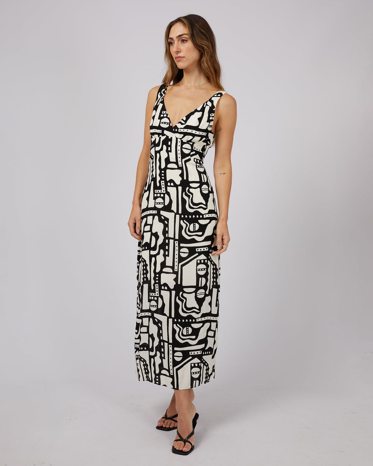 Jorge-Imani Print Maxi Dress-Edge Clothing