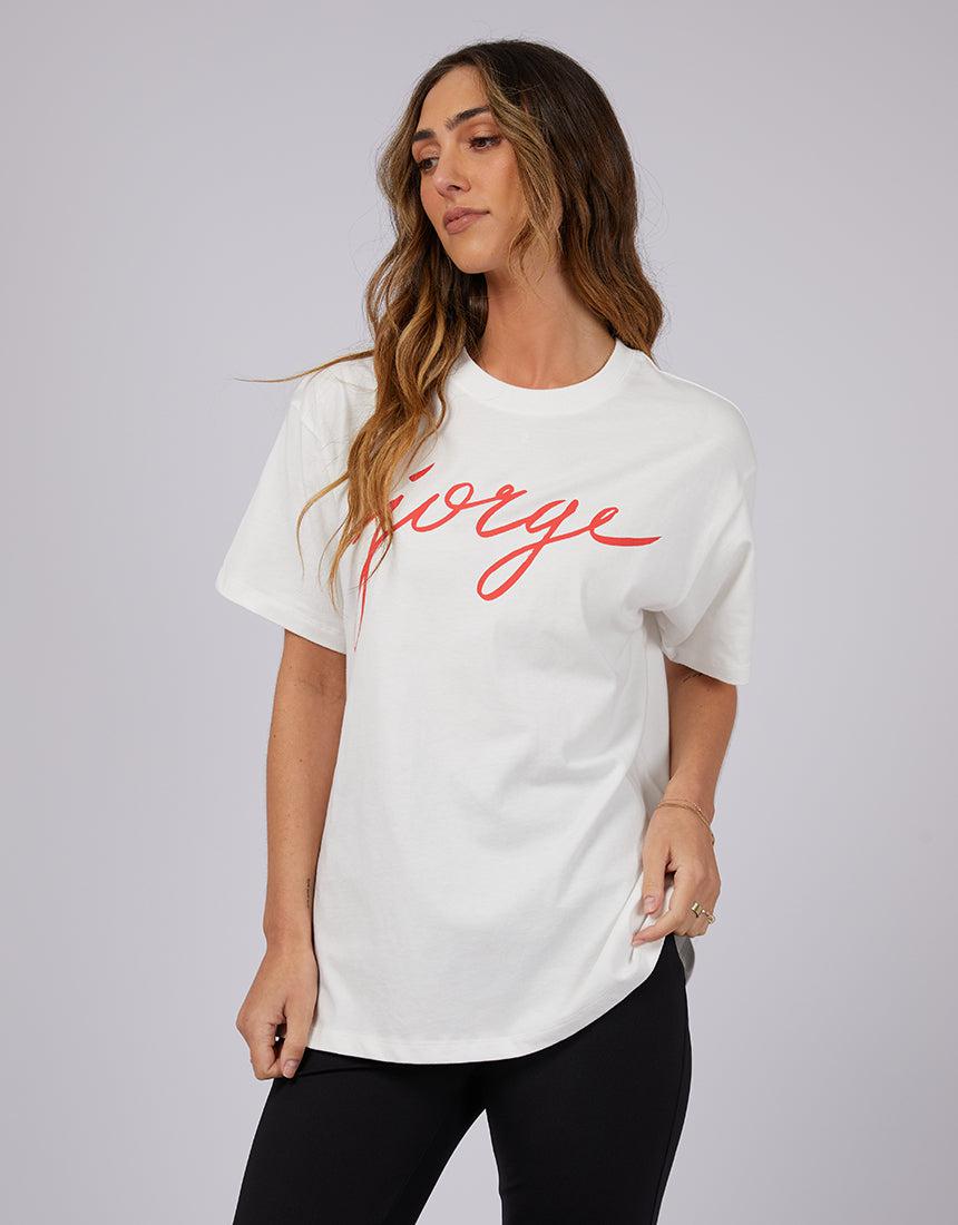 Jorge-Jorge Script Tee Red-Edge Clothing