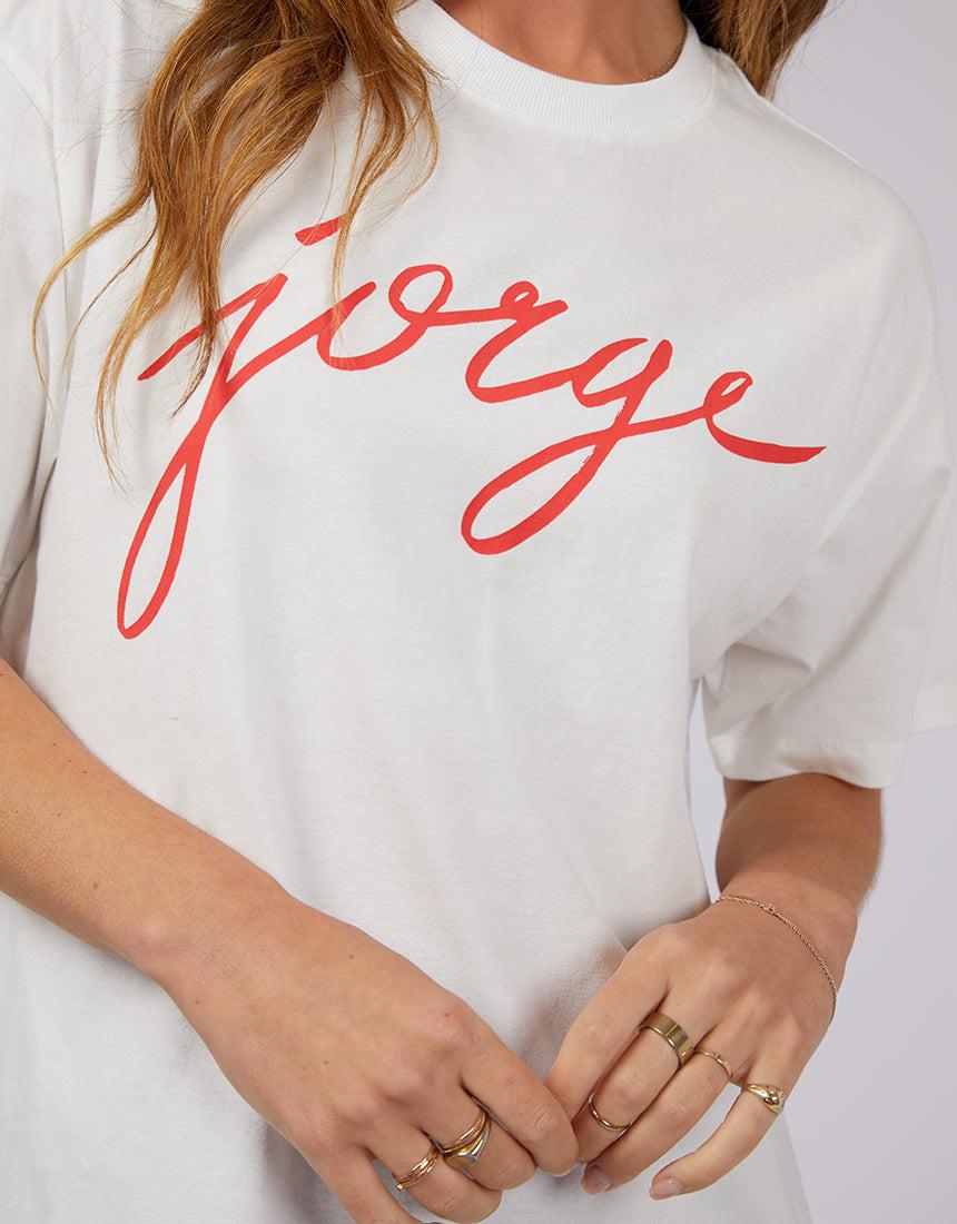 Jorge-Jorge Script Tee Red-Edge Clothing