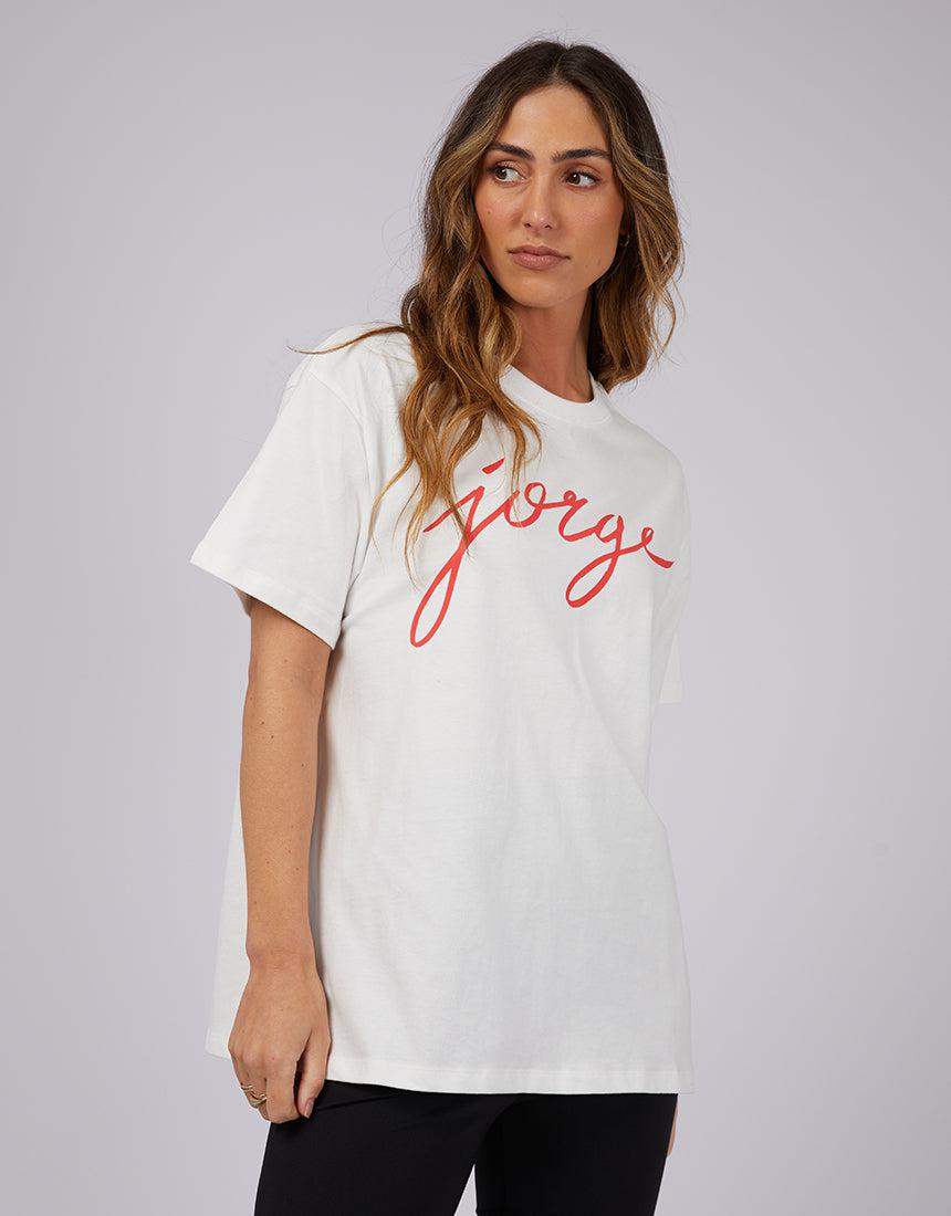 Jorge-Jorge Script Tee Red-Edge Clothing