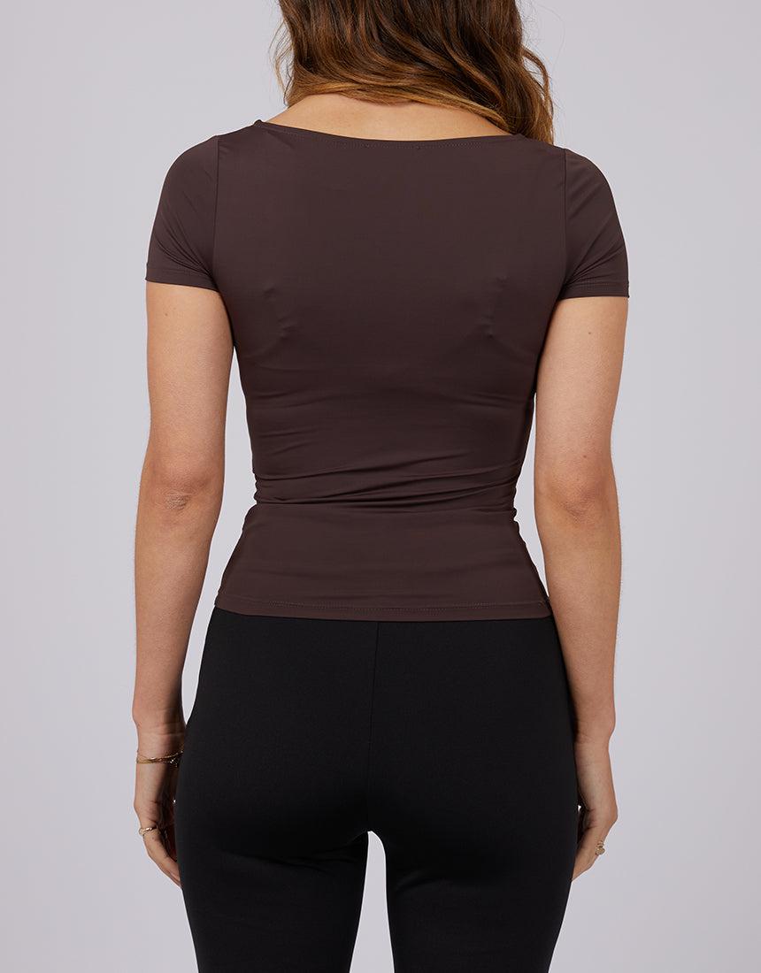 Jorge-Lia Ss Tee Brown-Edge Clothing