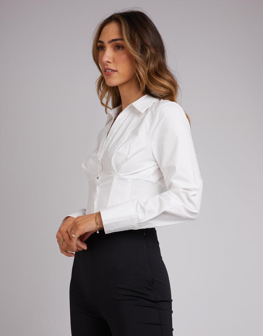 Jorge-Lucinda Corset Shirt White-Edge Clothing