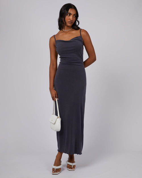 Jorge-Luxe Cowl Neck Maxi Dress Steel-Edge Clothing