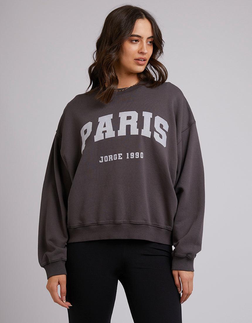 Paris Crew Washed Black - Edge Clothing