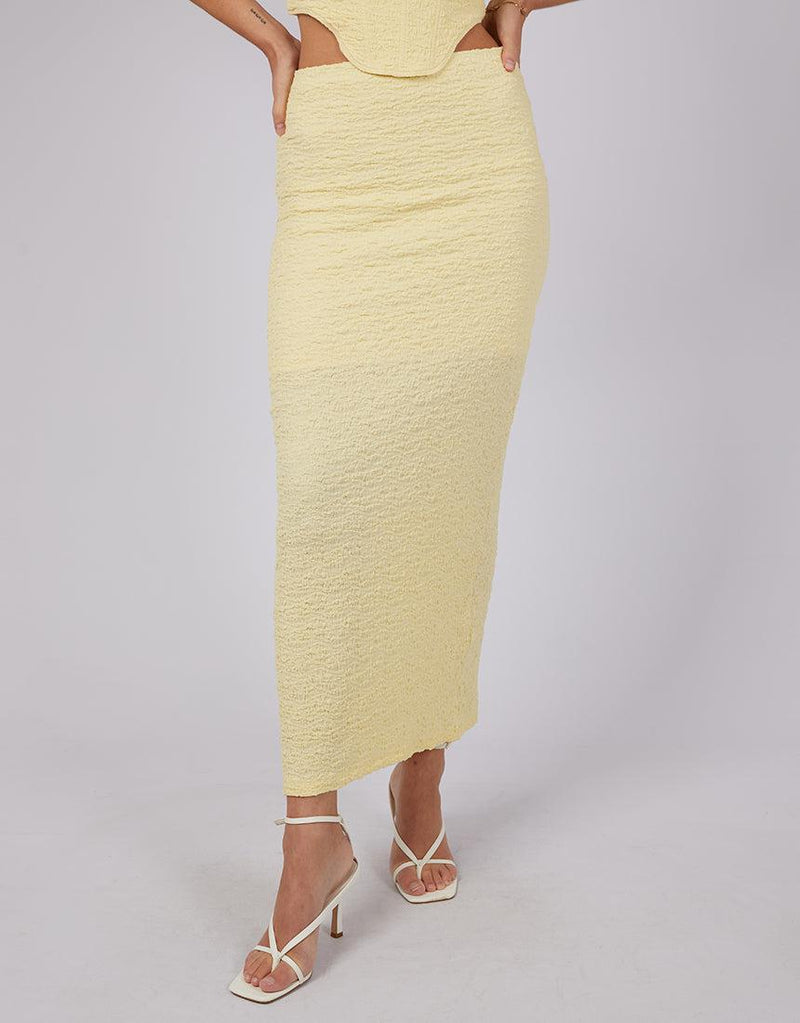 Jorge-Stassie Maxi Skirt Yellow-Edge Clothing