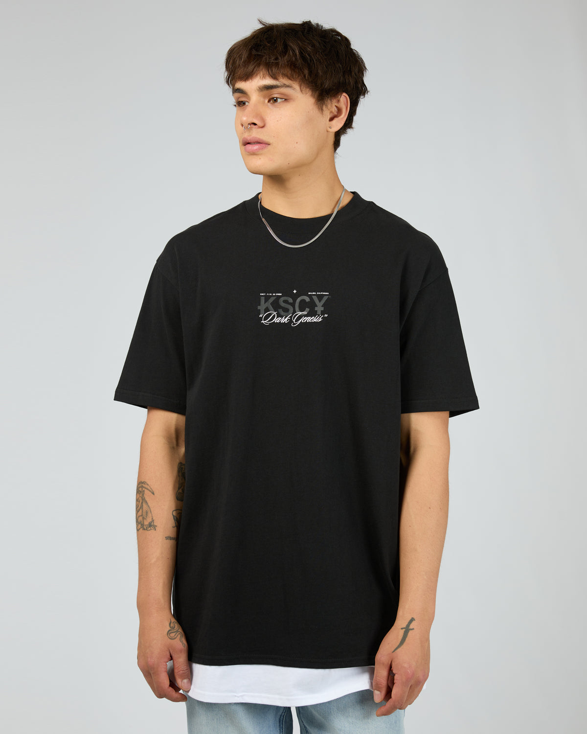 Celtic Box Fit Layer Tee Black