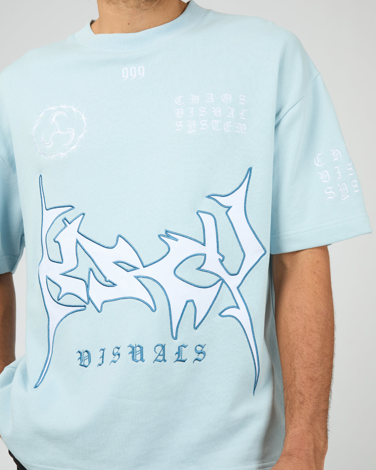 Obsidian Loopback Street Tee Baby Blue
