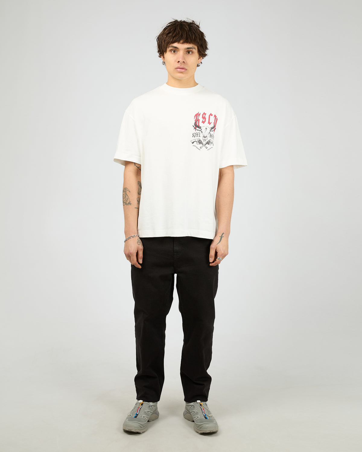 Steel Heart Street Tee White