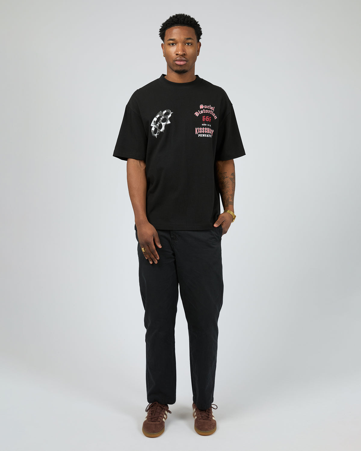 Distortion Street Tee Black