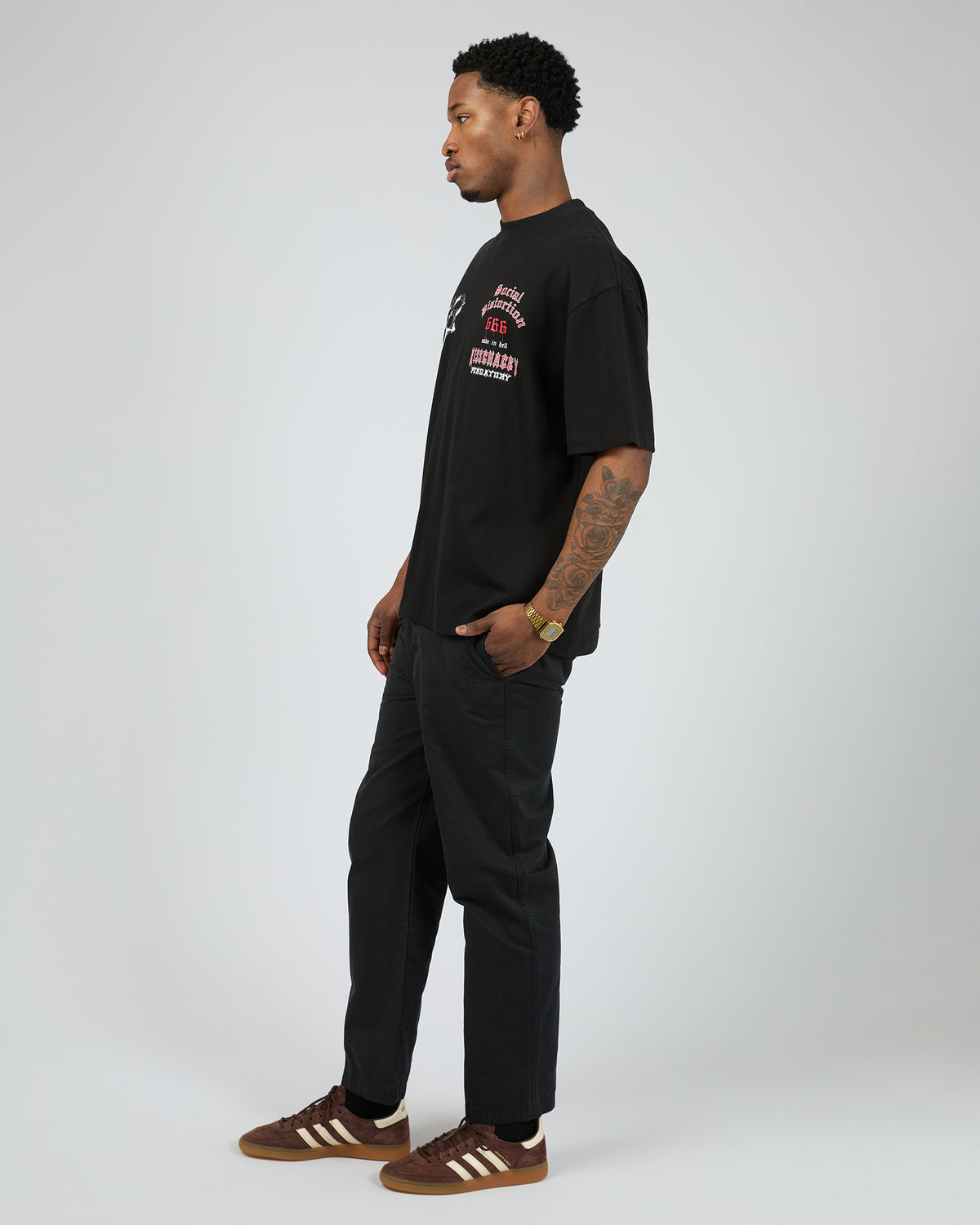 Distortion Street Tee Black
