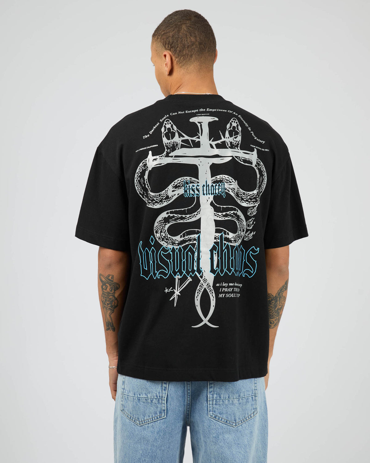 Pray Soul Street Tee Black