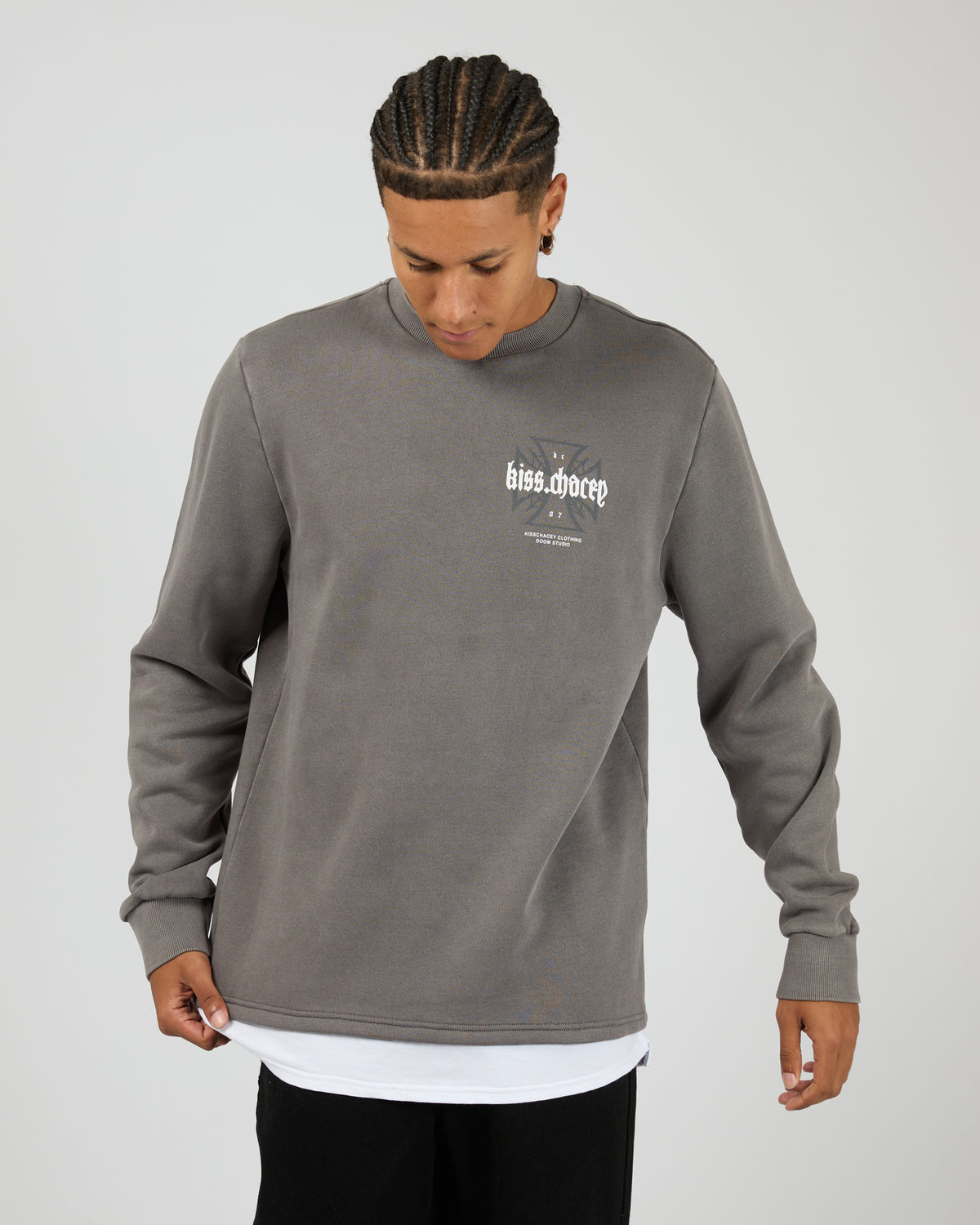 Sleepwalker Dual Curved Sweater Pigment Boulevard
