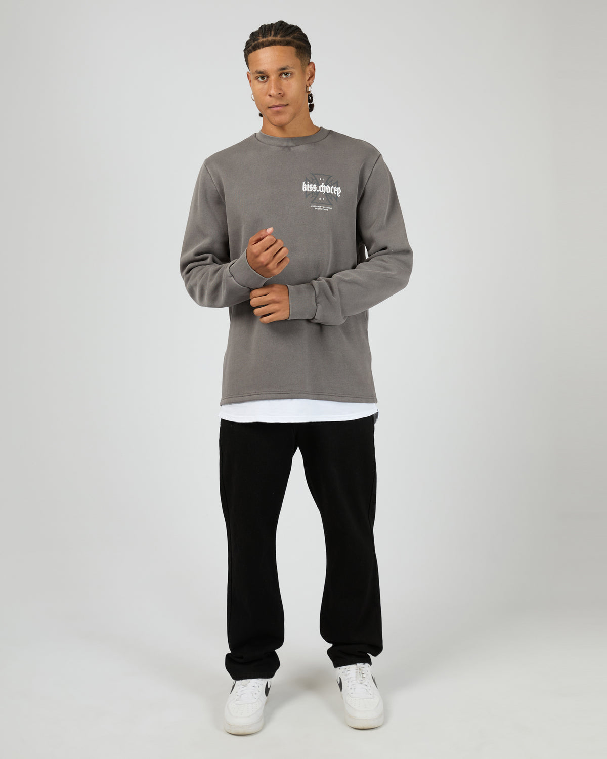 Sleepwalker Dual Curved Sweater Pigment Boulevard