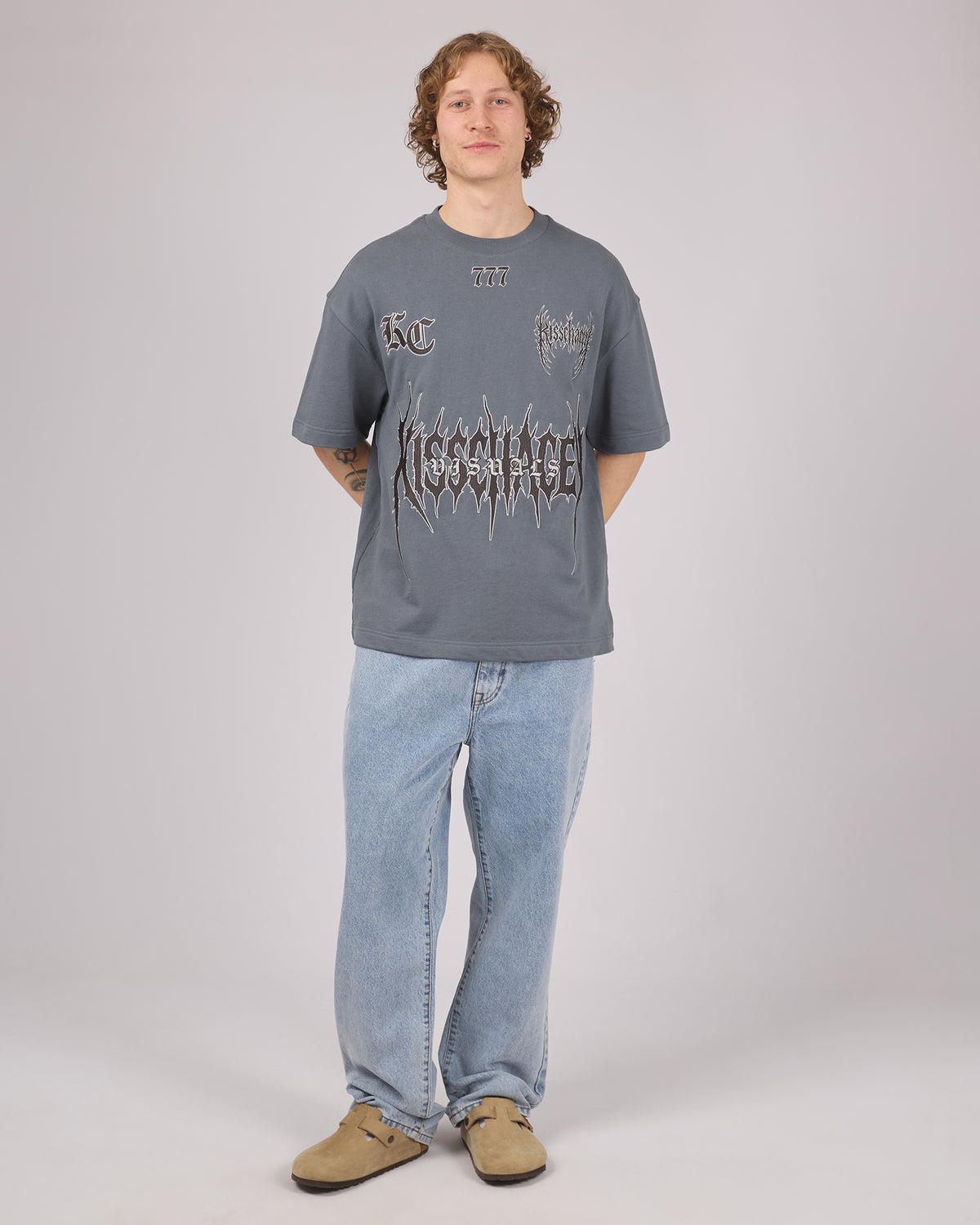 Abrasion Loopback Street Tee Stormy