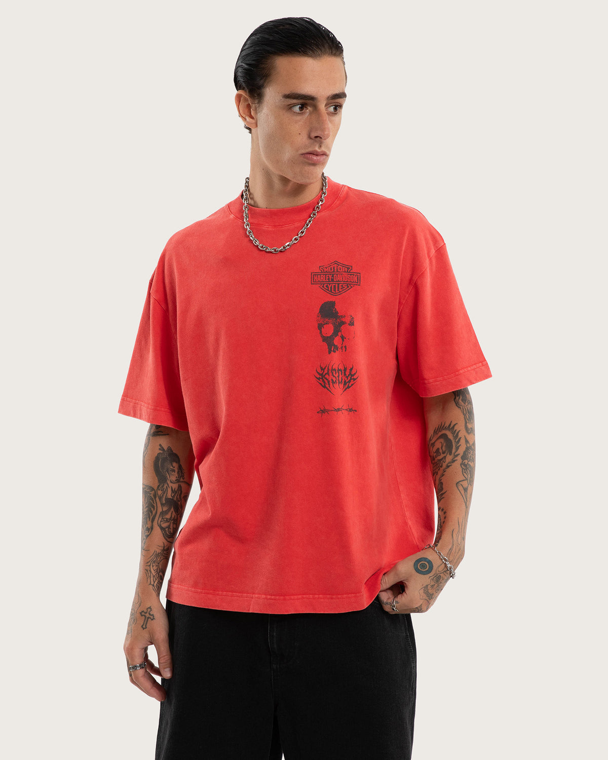 Chopper Street Tee Scarlet