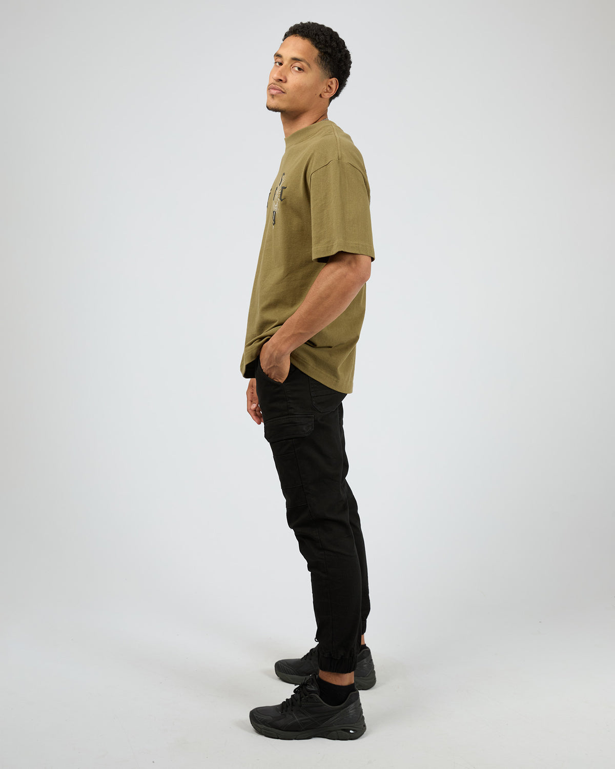 Salem Cargo Jogger Crystal Blue Vintage Black