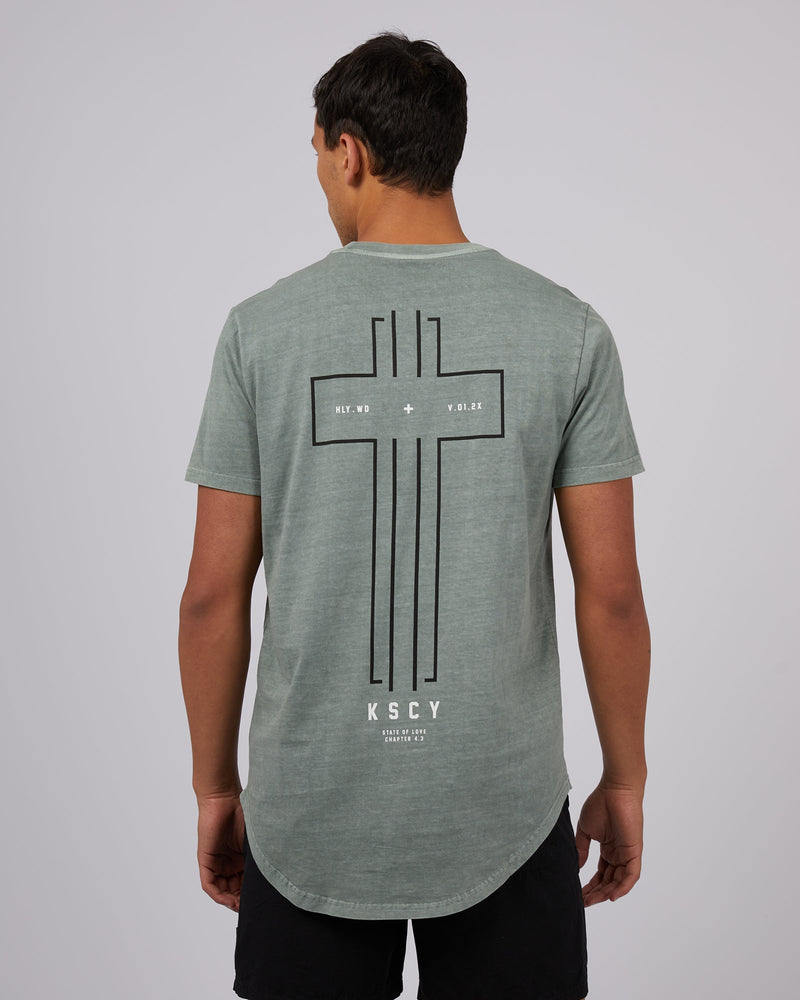 Kiss Chacey-Danes Tee Pigment Slate Grey-Edge Clothing