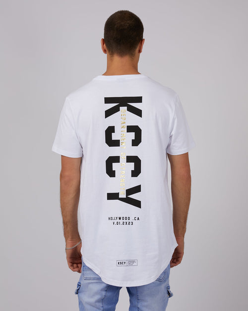 Kiss Chacey-Driftwood Tee White-Edge Clothing