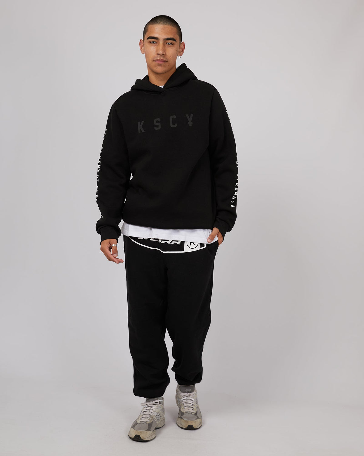 Kiss Chacey-Eader Hooded Sweat Jet Black-Edge Clothing
