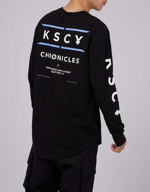 Kiss Chacey-Transparency Ls Tee Jet Black-Edge Clothing