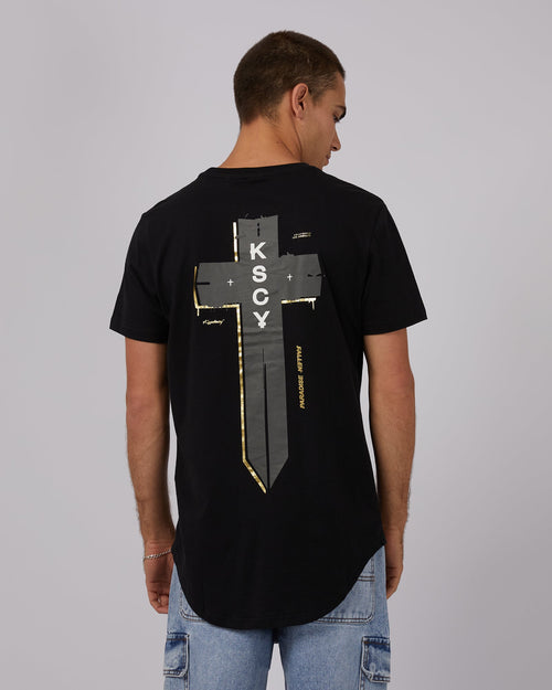 Kiss Chacey-Yardena Tee Jet Black-Edge Clothing