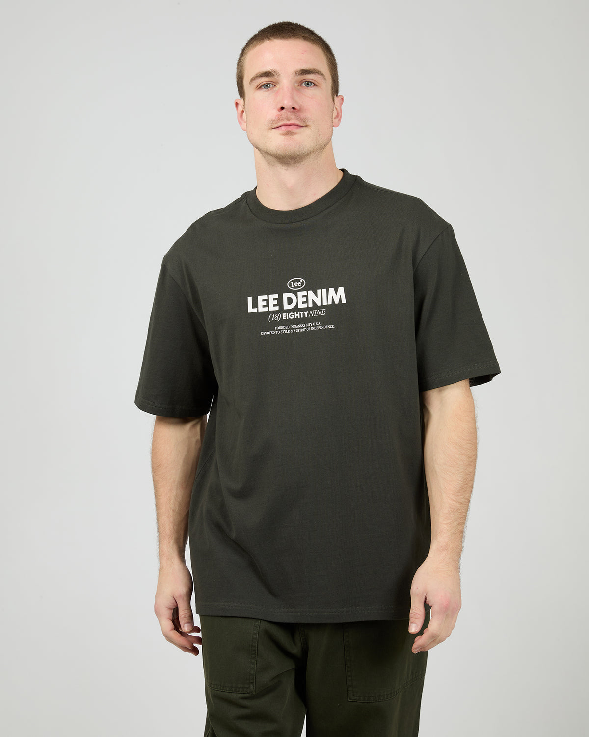 Eighty Nine Baggy Tee Slate