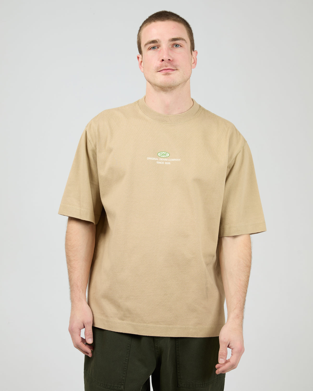 Twitch Stack Baggy Tee Khaki