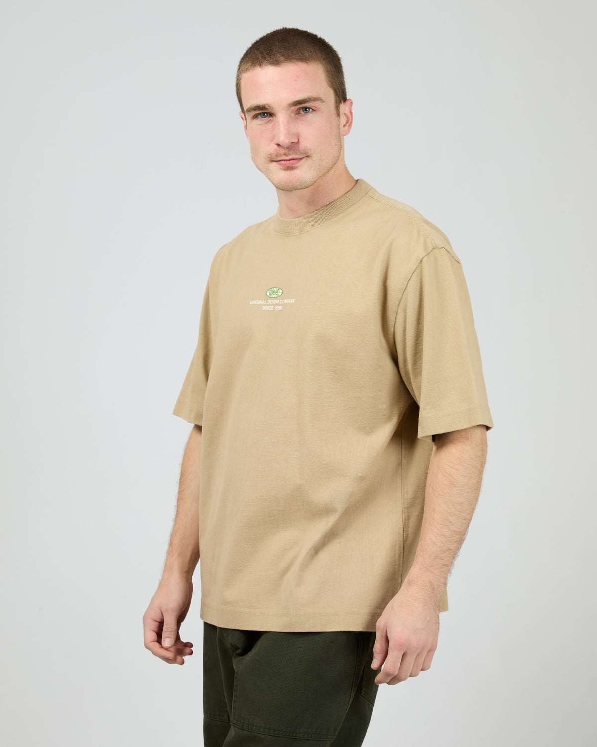 Twitch Stack Baggy Tee Khaki