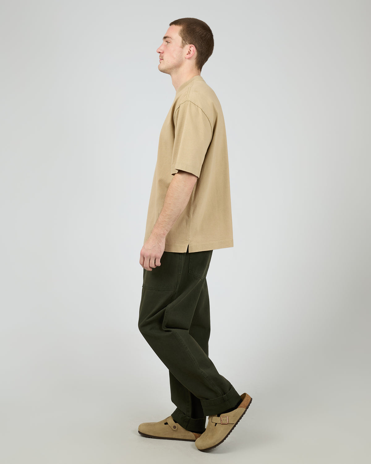 Twitch Stack Baggy Tee Khaki