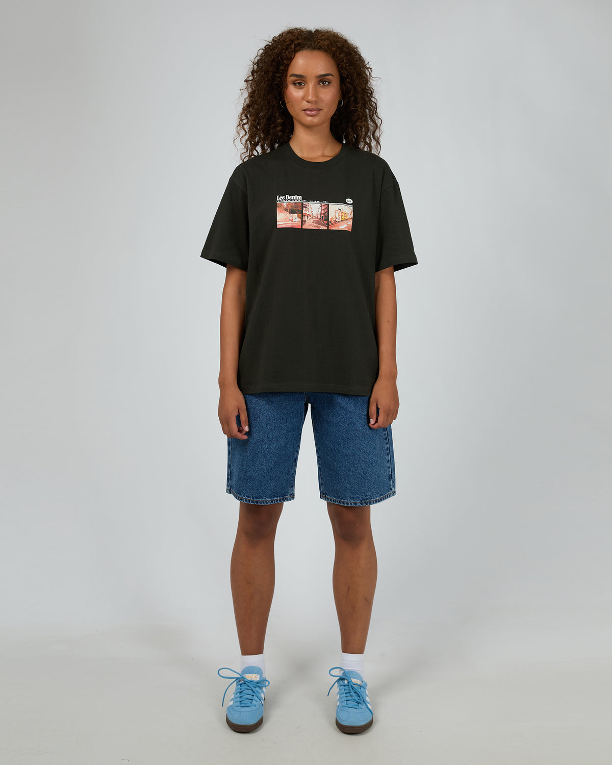 Streets Baggy Tee Worn Black