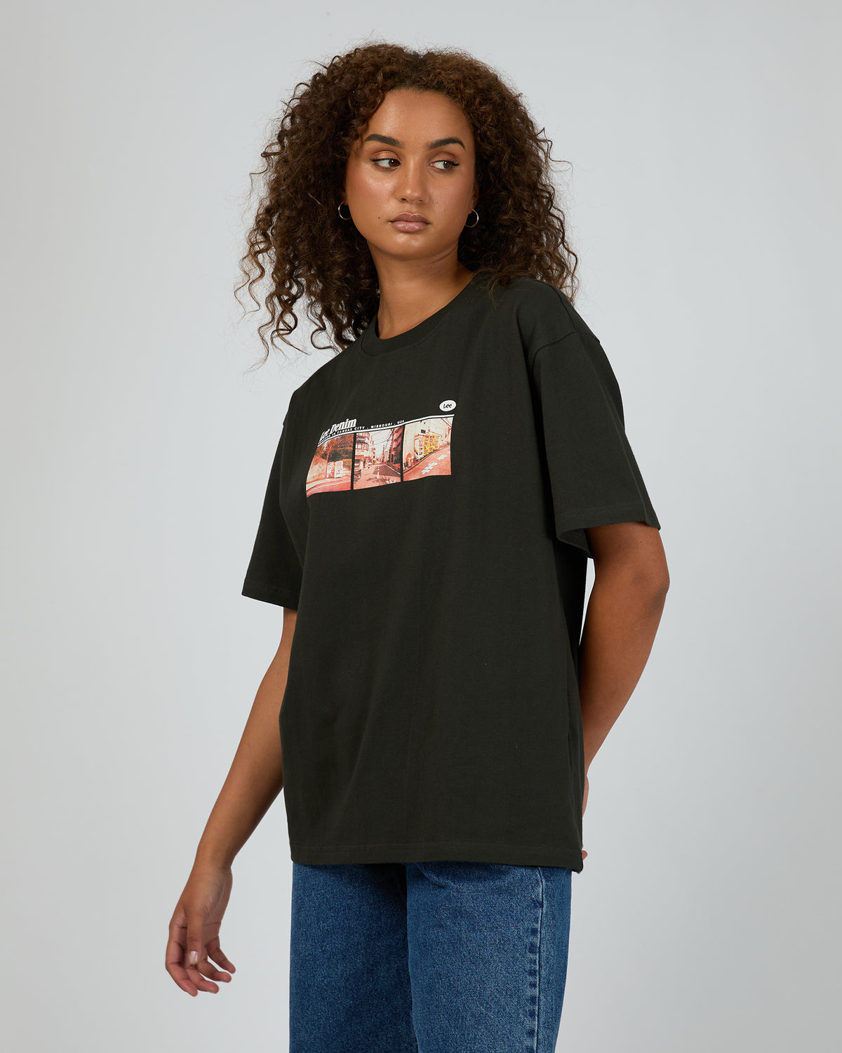 Streets Baggy Tee Worn Black