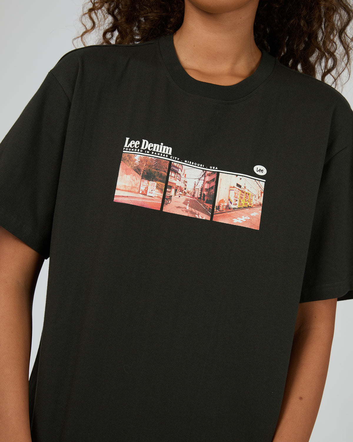 Streets Baggy Tee Worn Black