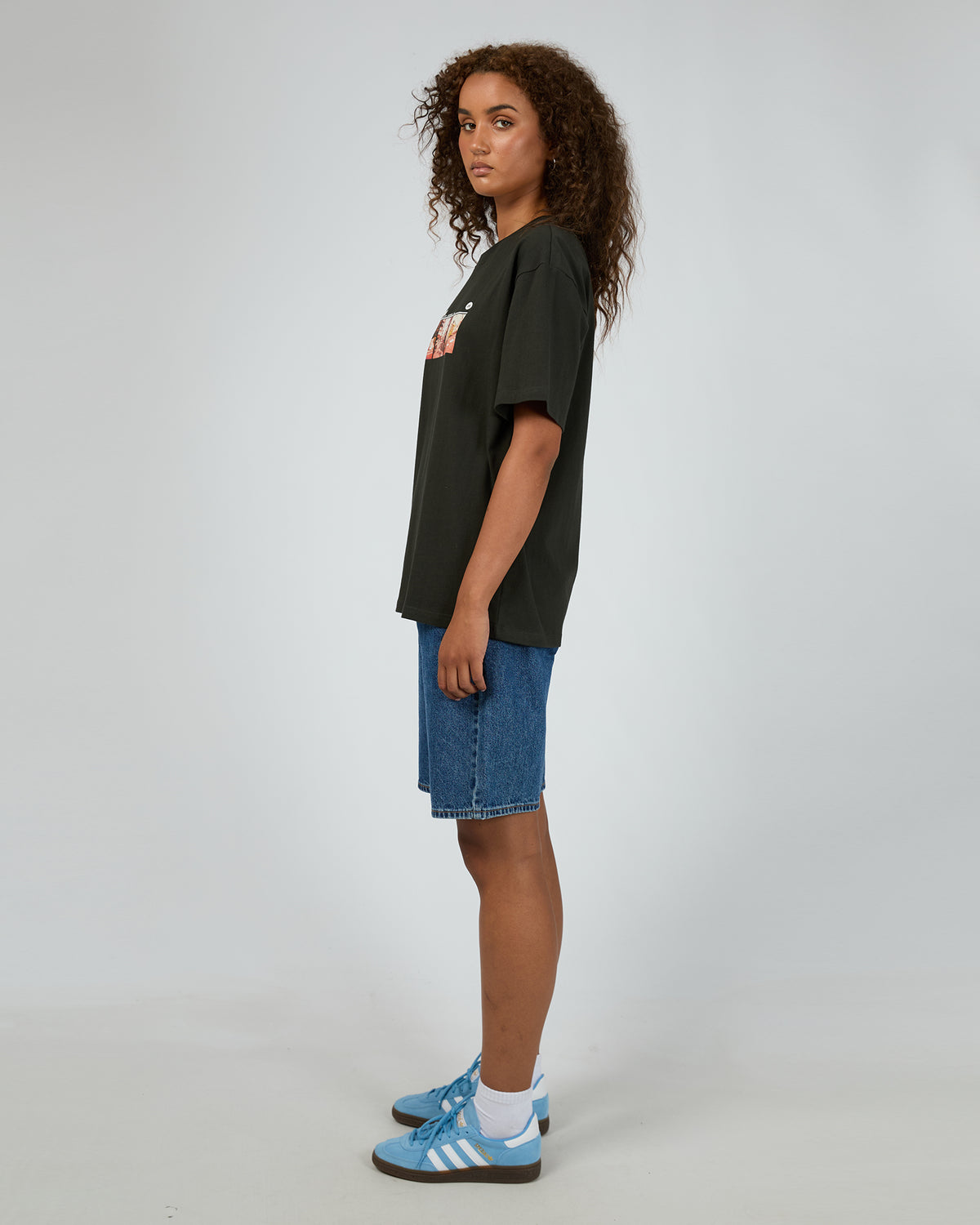 Streets Baggy Tee Worn Black