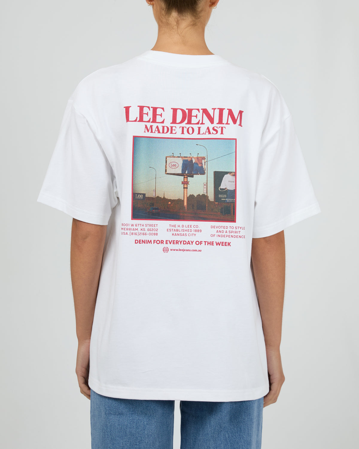 Billboard Baggy Tee Optic White