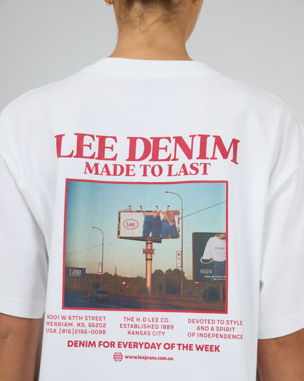 Billboard Baggy Tee Optic White