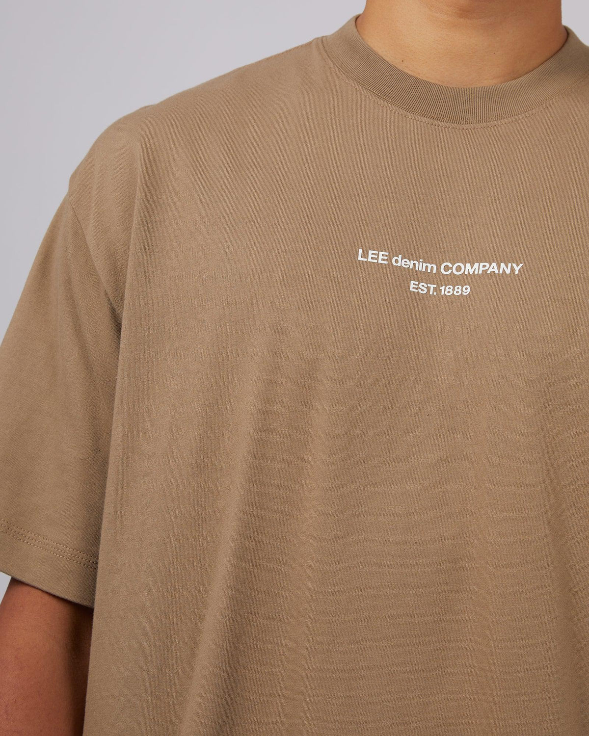 Lee-Denim Co Boxed Baggy Tee Bark-Edge Clothing
