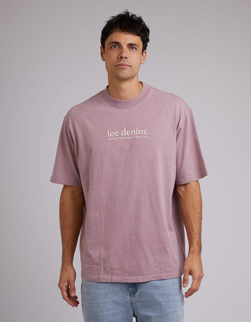 Lee-Undivided Baggy Tee Blackberry Smoke-Edge Clothing