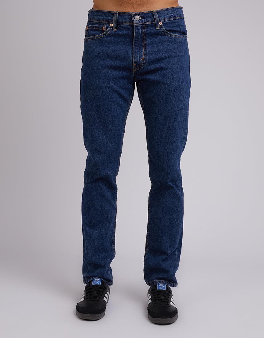 Levis-511 Slim Dark Stonewash Stretch Dark Stomewash-Edge Clothing