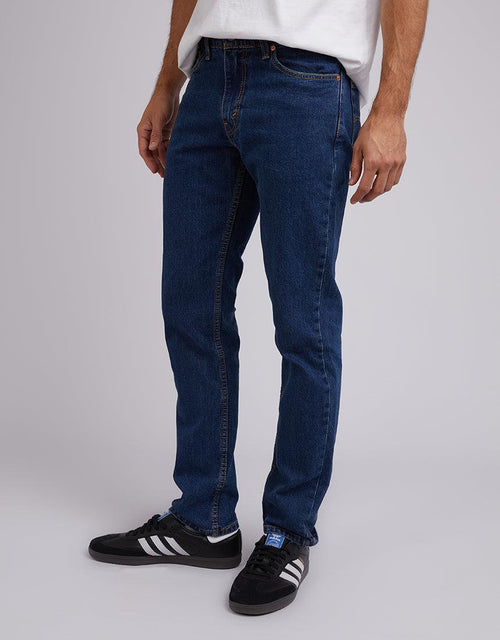 Levis-511 Slim Dark Stonewash Stretch Dark Stomewash-Edge Clothing
