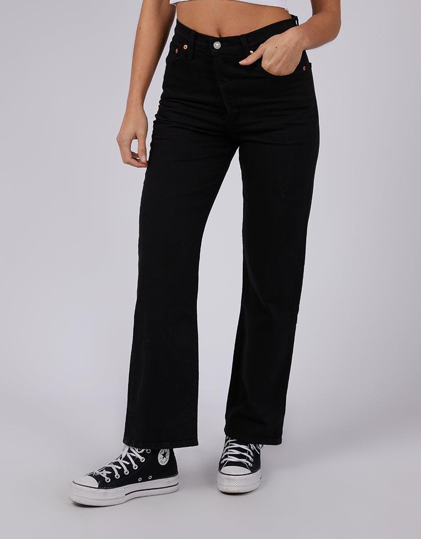 Ribcage Wide Leg Women's Jeans - Black