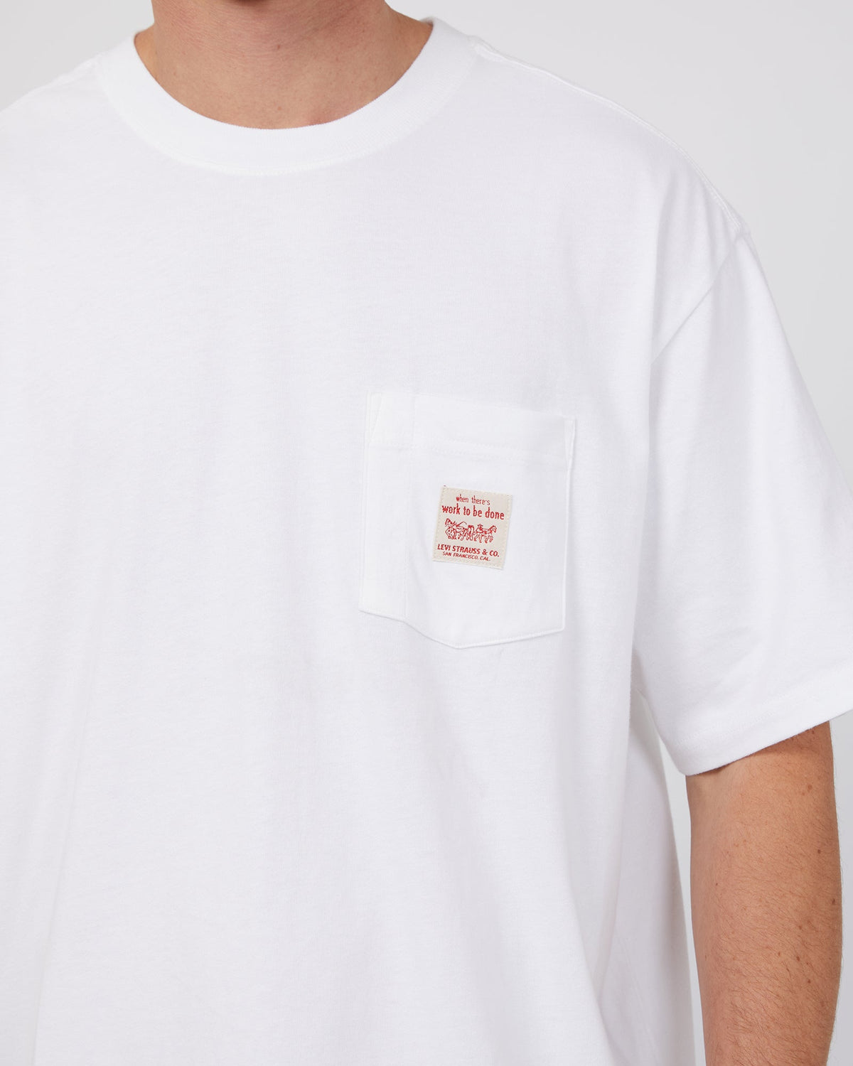 Levis-Ss Workwear Tee White-Edge Clothing