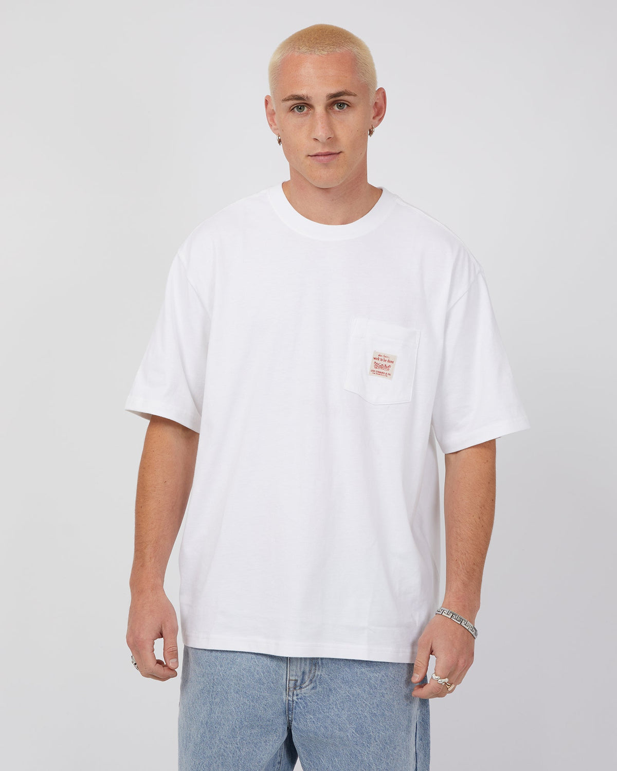 Levis-Ss Workwear Tee White-Edge Clothing