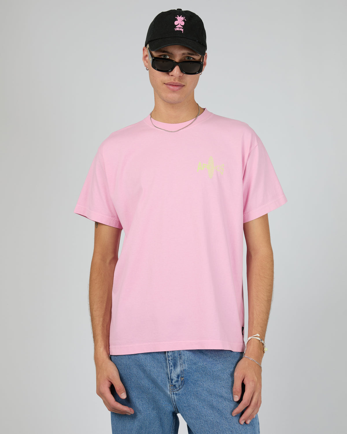 Altered Heavy Weight Boxy Fit Tee Vintage Pink