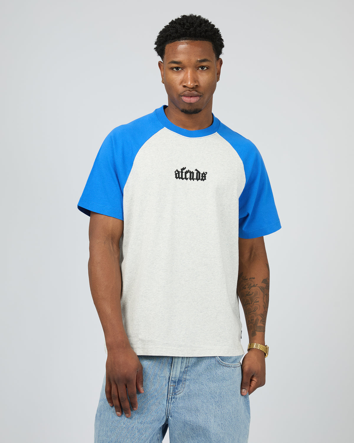 Drop Zone Recycled Raglan Grey Marle