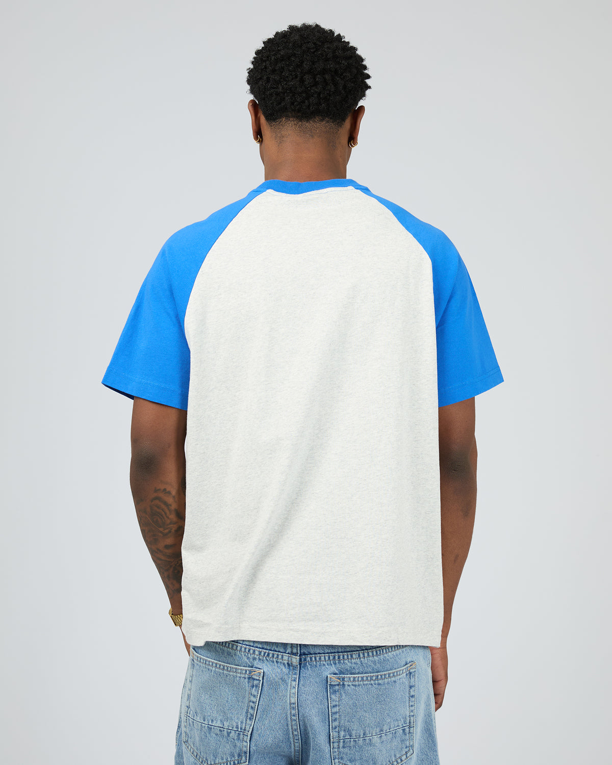 Drop Zone Recycled Raglan Grey Marle